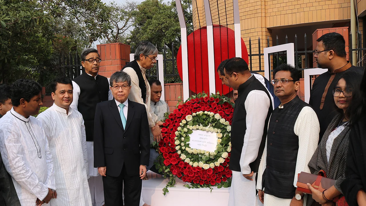 Celebrating the great Ekushey at the Bangladesh High Commission in New Delhi