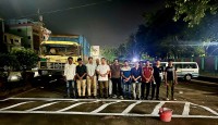 বেনাপোলে স্পিডবেকারে রং করেছে বেনাপোল পৌর ছাত্রদল