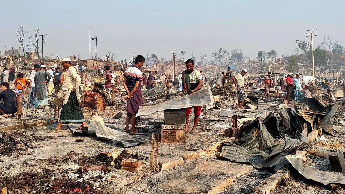 11 deaths reported in Rohingya camp fire