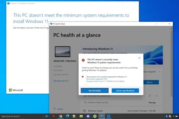 On unsupported CPUs the easy way to install Windows 11