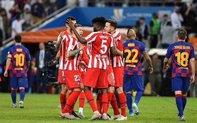 Atletico stun Barca 3-2 to set all-Madrid Super Cup final