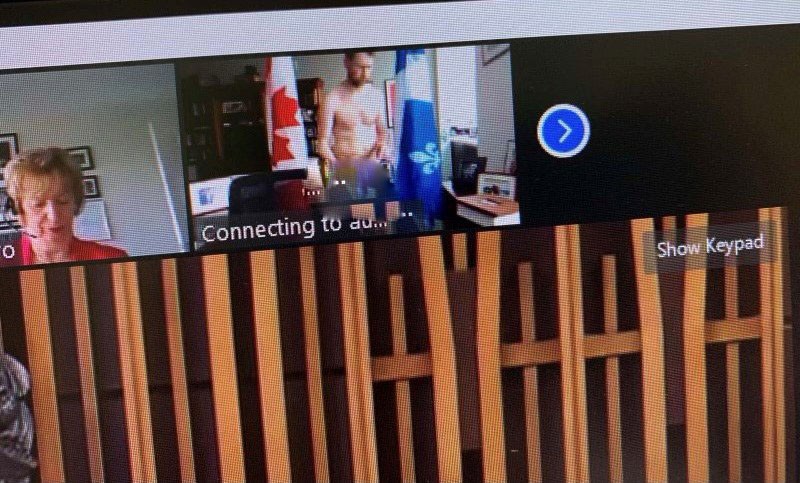 Canadian lawmaker caught naked during video conference