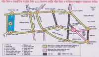 Map of Shaheed Minar route for 21st Febr...